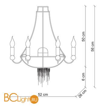 Бра Patrizia Garganti Ontherocks PG005 - Схема